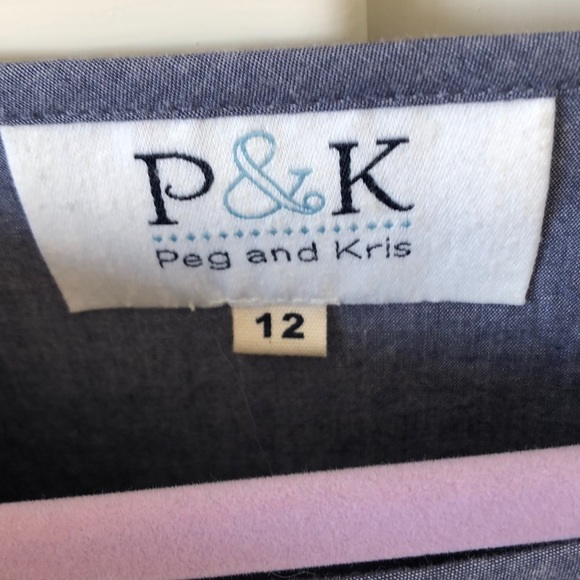 Peg and Kris blue blouse with button cuffs - Picture 2 of 3